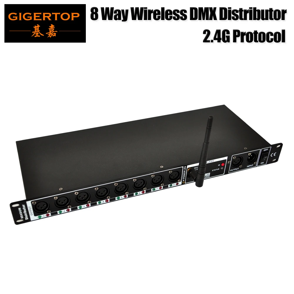 DMX512/1990 стандарт 2 4G Беспроводная Антенна DMX распределительная консоль