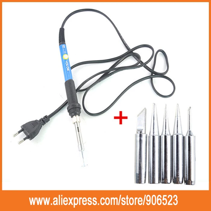 

UYUE Newest EU plug 60W 110V/220V Temperature Adjustable Electric Welding Solder Soldering Iron Handle Heat Pencil Tool