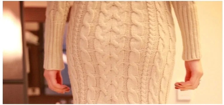 YAGENZ осенне-зимняя женская одежда, вязаный свитер, платье, модное длинное женское платье с высоким воротником и длинным рукавом, свитер, платье 544