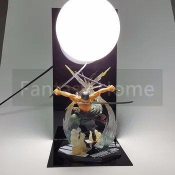 

One Piece Action Figure Roronoa Zoro PVC Figure DIY Display Santoryu Skill Model Toy Anime One Piece Zoro Toy +Ball+Base DIY35