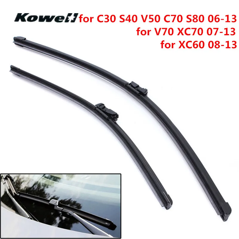 

Front Windshield Wiper Blades Refill Brush for Car Janitors Windscreen Washer for Volvo C30 S40 V50 C70 S80 V70 XC70 XC60 06-13