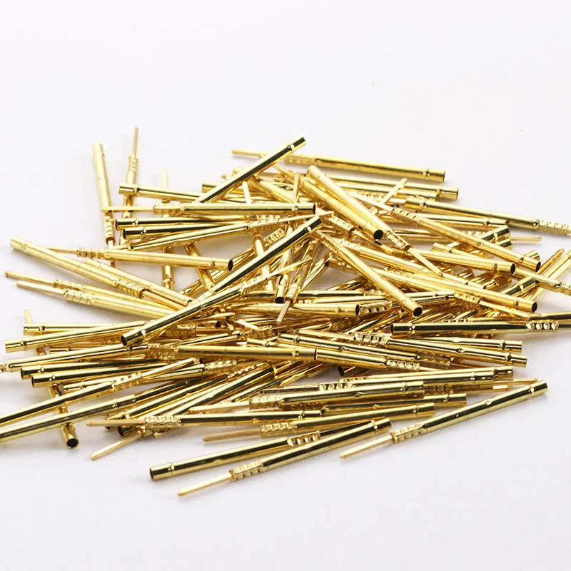 ETUUD Round Hole Series Probe Sleeve R160-2W Test Probe Sleeve Length 32.7mm Per Pack 100 Thimble Metal Spring Probe Spring