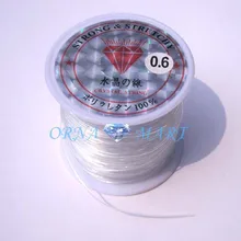 0,2/0,3/0,35/0,4/0,45/0,5/0,6 мм DIY ювелирных изделий 1 рулон рыбы линия провода чистый неэластичный прочный нейлоновый шнур для бисероплетения нить