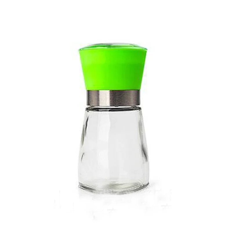 Green Ручная мельница для перца на круглые бутылки с точечной фиксацией Регулируемый домашний кухонный инструмент измельчитель - Цвет: Green