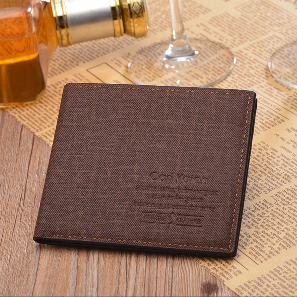 Мужской кожаный кошелек в стиле ретро с карманом для кредитных карт, двойной кошелек 40