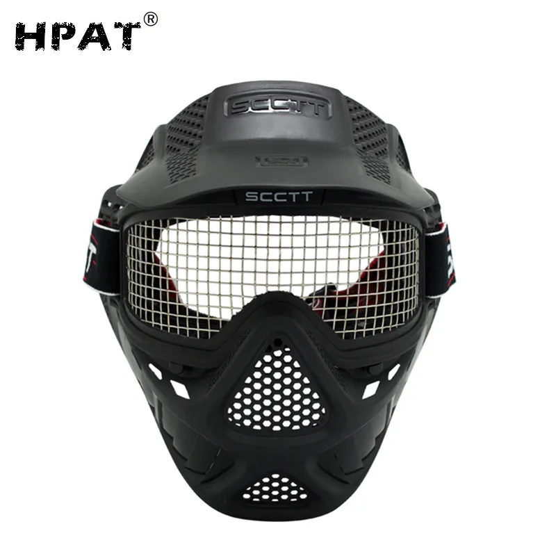

SPUNKY New Tactical Full Face Stainless Steel Mesh Mask Goggles Protective Masks for Airsoft,Archery,Paintball