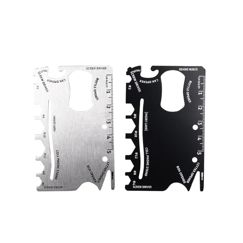 

Multifunction Outdoor Tool Poket Card Knife Hunting Camping Survival Saber Knife Corkscrew Wrench Safety First Aid Tool Mini