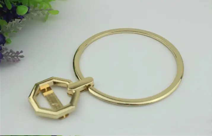 

10 шт./лот аксессуары для багажа DIY сумка аксессуары сумка светло-золотистого цвета ромбовидная Металлическая рукоятка в ручке