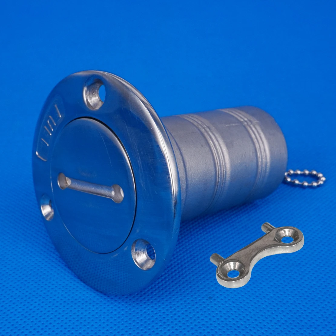 DWCX 39mm 1.5inch Silver 316 Stainless Steel Keyless Deck Gas Fuel Tank