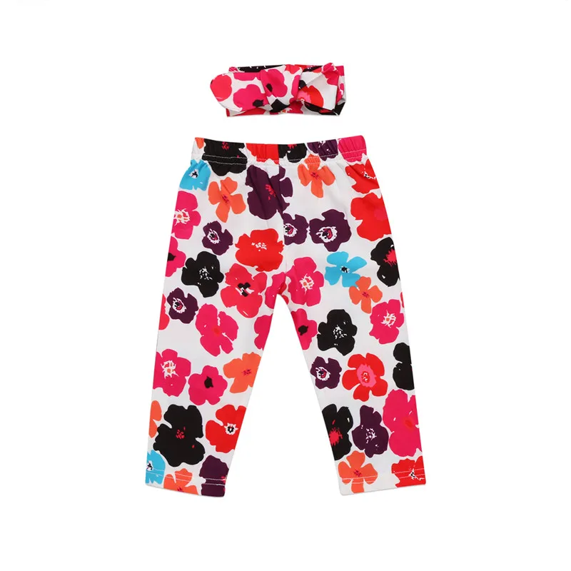 Г. осенние детские брюки хлопковые штаны с цветочным принтом для девочек, леггинсы детские брюки, одежда от 0 до 18 месяцев