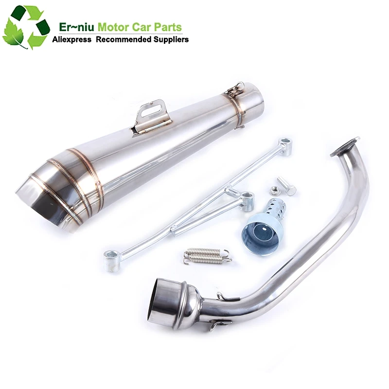 

Motocycle Scooter Moped Exhaust Muffler with DB-KILLER Full System Slip-On For GY6 125 150 152QMI 157QMJ 4 Stroke Engine