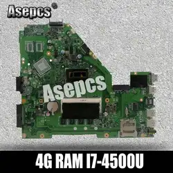 Asepcs X550LA материнская плата для ноутбука ASUS X550LA X550LD X550LC Y581L A550L R510L Y583L Тесты оригинальная плата 4G Оперативная память I7-4500U