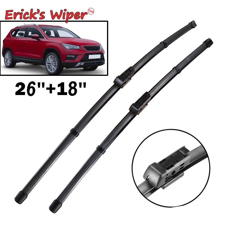 

Erick's Wiper Front Wiper Blades For SEAT Ateca 2016 2017 2018 2019 Windshield Windscreen 26"+18" ( Left hand drive )