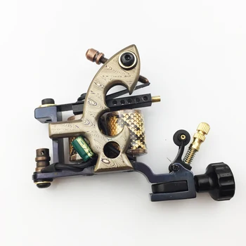 

Manual Tattoo Machine Gun coils Tattoo Damascus Machine Gun 10 Wraps Coils for body tattooing