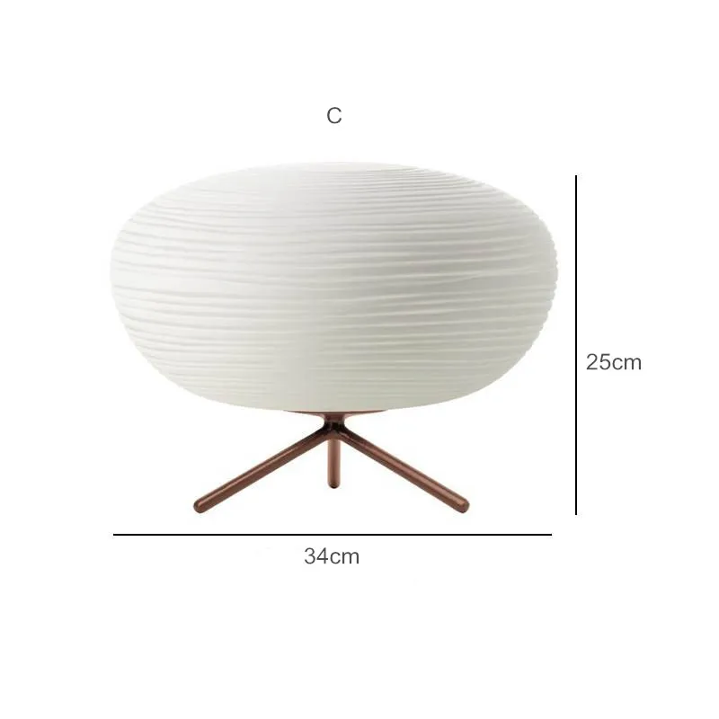 Modern table lamp glass LED desk Lamps bedside table lights for hotel home art deco bedroom lighting abajur light fixtures lamps - Цвет абажура: C