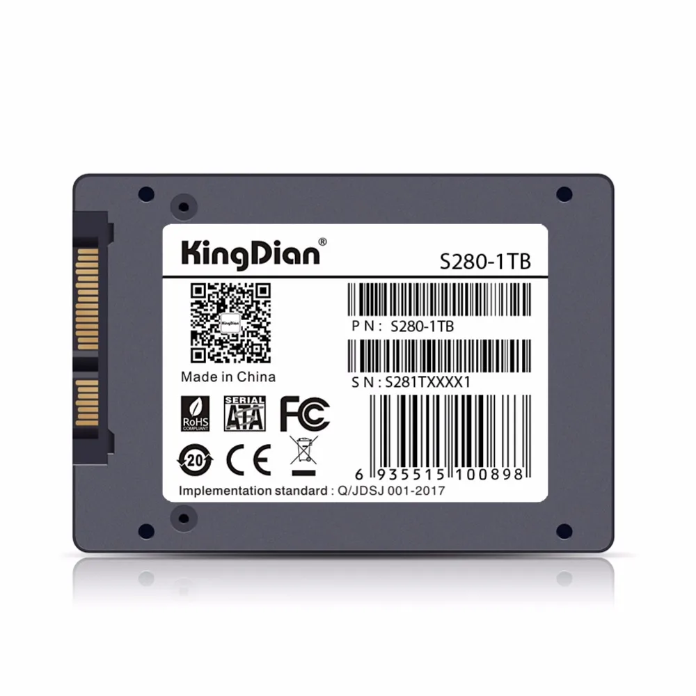 S280 1 ТБ) KingDian SSD 1 ТБ 2,5 дюйма SATAIII Внутренний твердотельный накопитель с тремя годами гарантии для ноутбука, настольного компьютера, 550/510 МБ/с