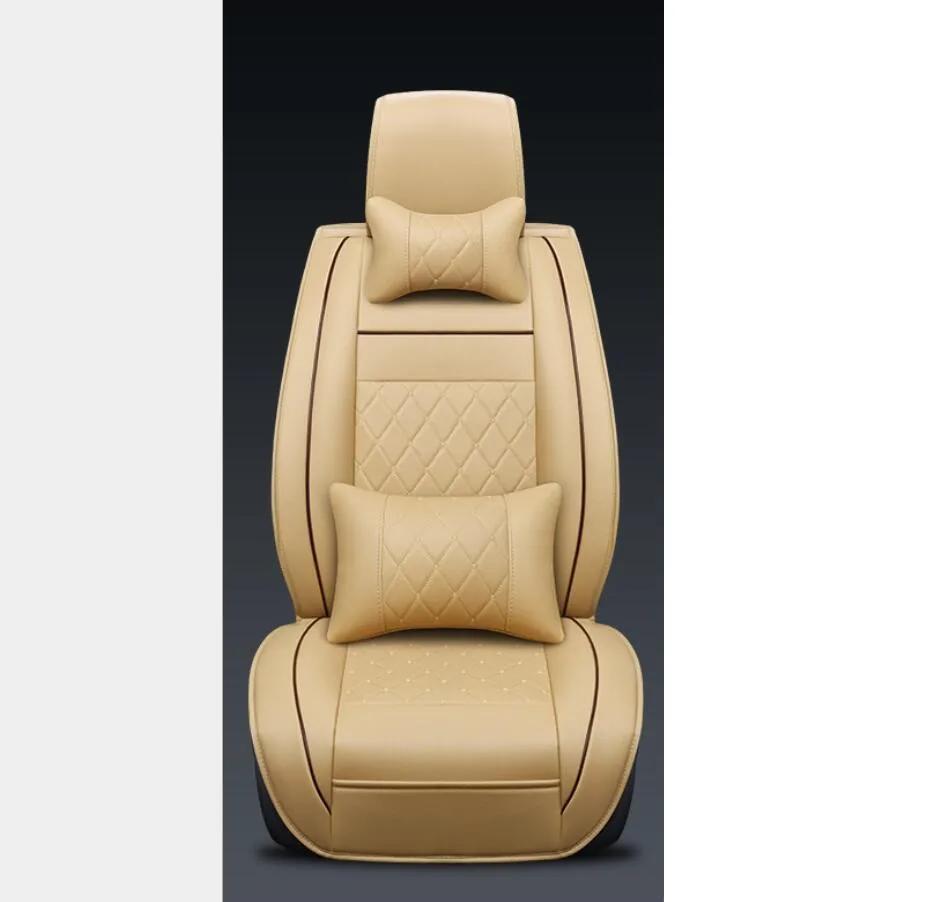 Специальные кожаные чехлы для сидений автомобиля для suzuki grand vitara jimny swift аксессуары sx4 baleno ignis чехол для сиденья автомобиля - Название цвета: 1pc Deluxe Edition