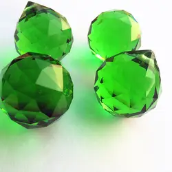 47 шт./лот 30 мм темно-зеленый кристалл граненые шары для люстр фэн-шуй освещения подвески призмы Suncatcher украшения