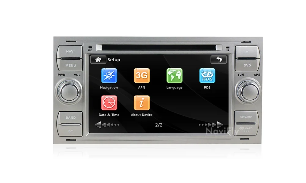 Clearance Navifly Free shipping! 7Inch 2din windows ce6.0 Car DVD Player For C-Max Connect Fiesta Fusion Galaxy Kuga Mondeo S-Max Focus 16
