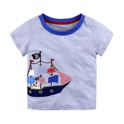9 видов стилей Детская футболка для мальчиков Одежда для малышей Маленький мальчик летняя рубашка Футболки для девочек дизайнерская
