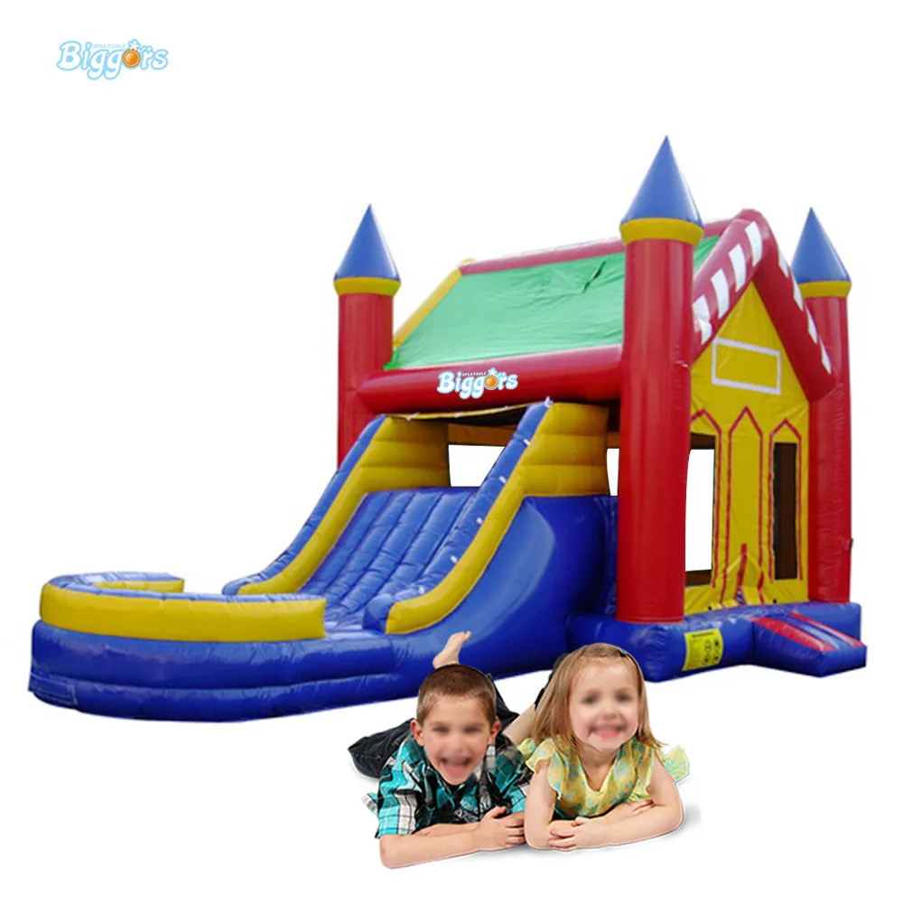 

Outdoor commercial inflatable bounce house slide combo bouncy castle jumping castle with pool