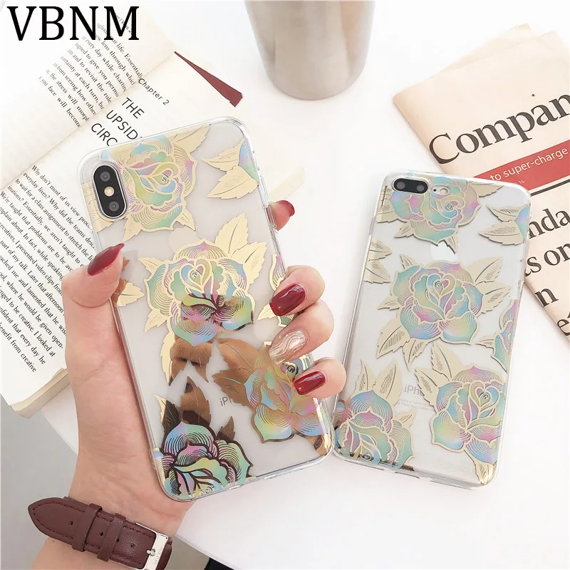LACK Gold Plating Banana leaf Case for iphone 11 11Pro Max XS Max X XR 6 6S 7 Plus phone Case Luxury laser Back Cover Capa Coque