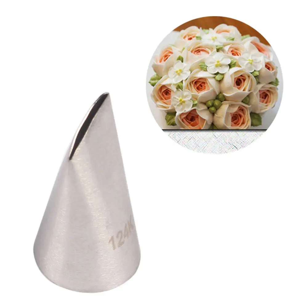 Кондитерские насадки LINSBAYWU 124K # Rose для украшения торта крема сахарной глазури