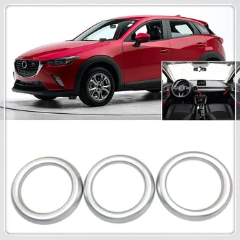 

Car Side Middle Console Air Condition AC Vent Outlet Cover Trim Sticker For Mazda CX-3 2015 2016 2017 2018 Auto accessories