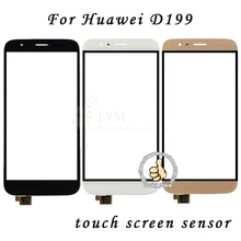 Черный Белый Передняя Стеклянная Линза + Сенсорный Экран Digitizer Для Huawei D199 Замена для ЖК-Экран Мобильного Телефона Чехол