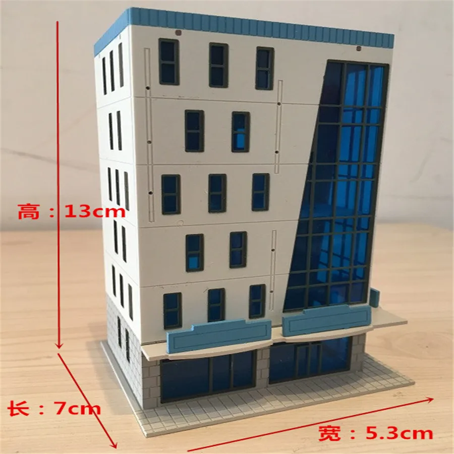 7 storey Apartment HO scale building 1:87 for HO gauge model train layout M 