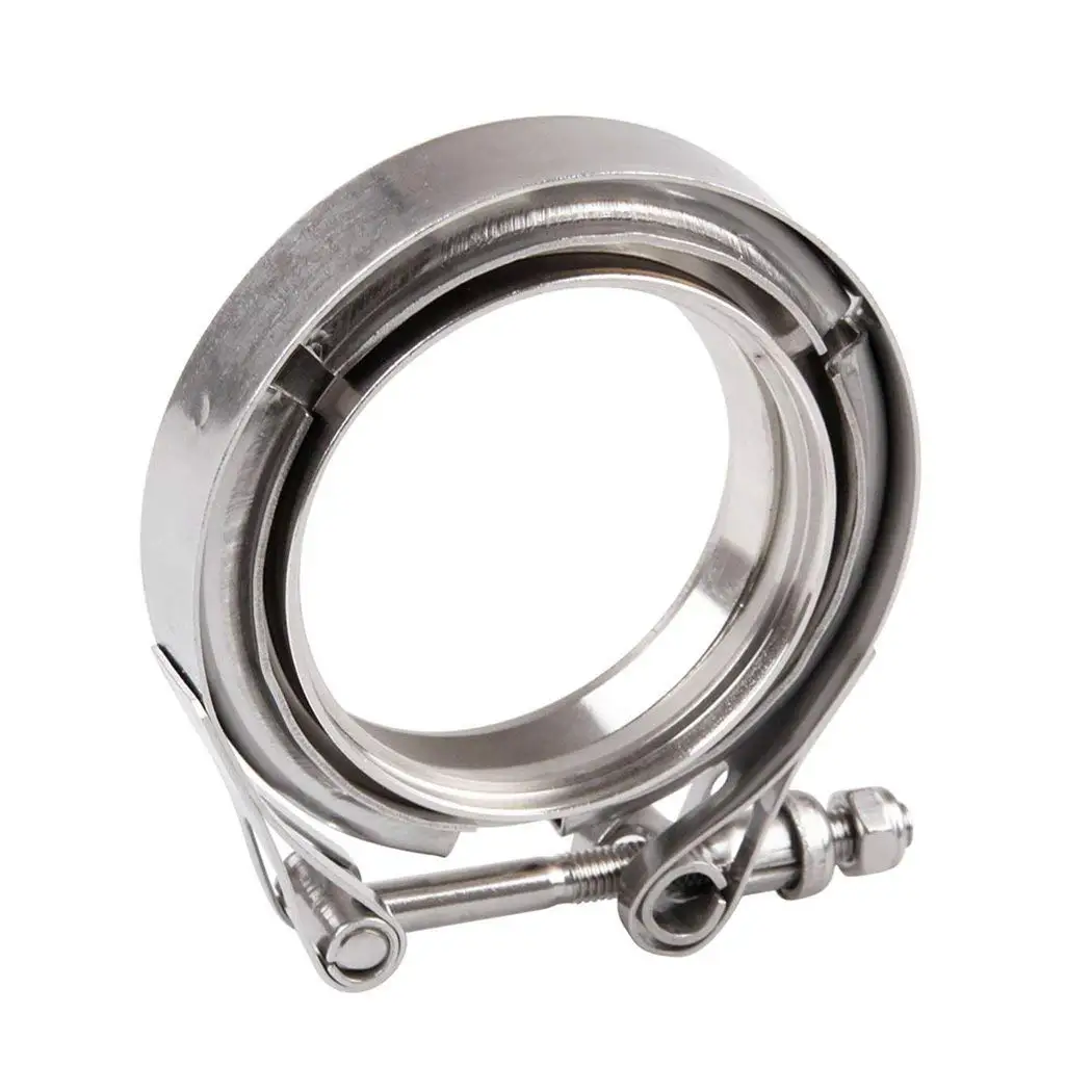 

4Inch V-Band Clamp with Flanges Turbo Exhaust Intercooler Downpipe Stainless