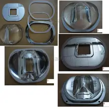 Светодиодный из оптического стекла. 107мм* 87 мм силиконовая прокладка+ отражатель+ алюминиевая крышка Wujiantao 30-100 Вт вогнутые выпуклые линзы