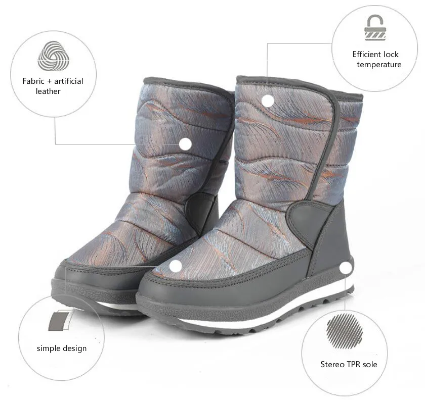 Children's down snow boots-11