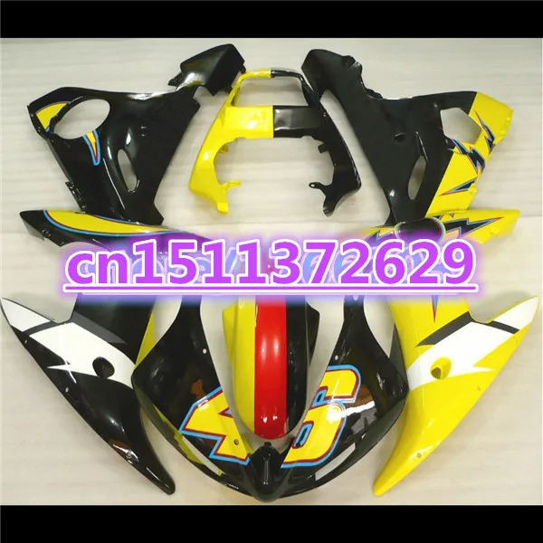 100%NEW ABS Fairing bodywork for YZF R6 2003 2004 2005 YZF-R6 03 04 05 yellow black YZFR6 600 03-05 fairing kit | Автомобили и