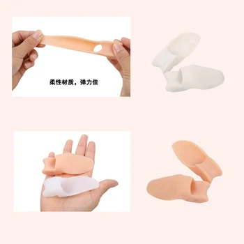 

New 1 pair Women Fashion Corrector Silicone Hallux Valgus Orthodontic Toe Spreading Orthotic Insole Cushion Foot Care Tool