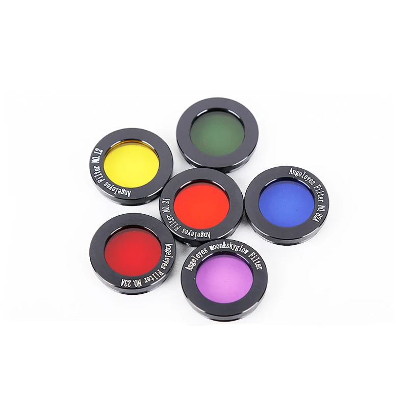 

1.25inch 6pcs/set Astronomical Telescope Eyepiece-end Filters Optical Galss Lens Monocular Eyepiece for Space Planet Observation