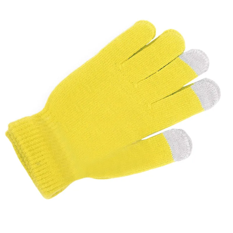 Трикотажные перчатки женские мужские зимние кашемировые вязаные сенсорные пальцы экран теплый флис женские зимние перчатки guantes тактильные
