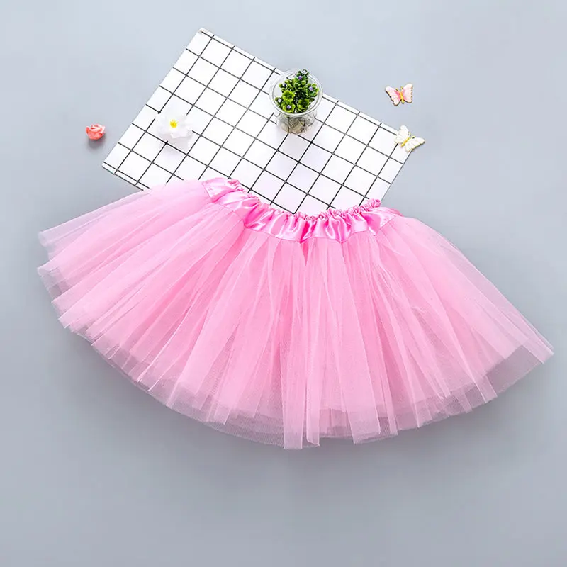 Pink tutu Комплект из 4 предметов для маленьких девочек Фея Бабочка костюм комплект с крыльями для бальных танцев юбка-пачка палочка и повязка на голову для девочек мини-юбка принцессы пачки - Цвет: Pink tutu