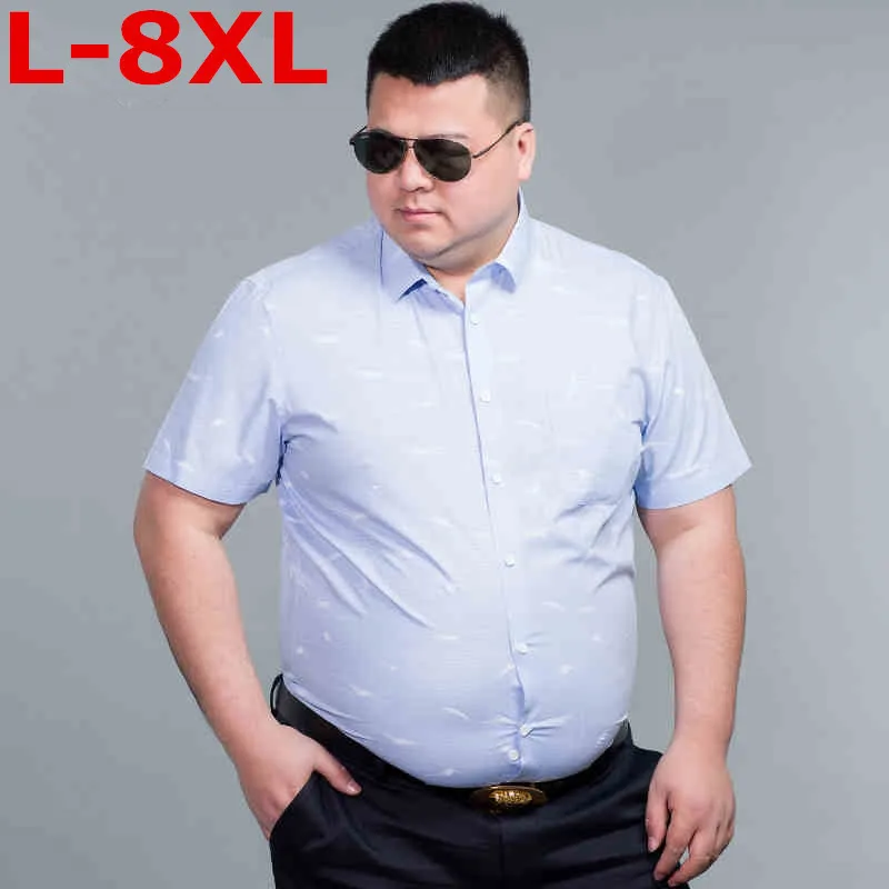 Новый Большие размеры 8XL 7XL 6XL 9XL гавайская рубашка мужская мужской Повседневное Camisa masculina печатных Пляжные рубашки короткий рукав брендовая