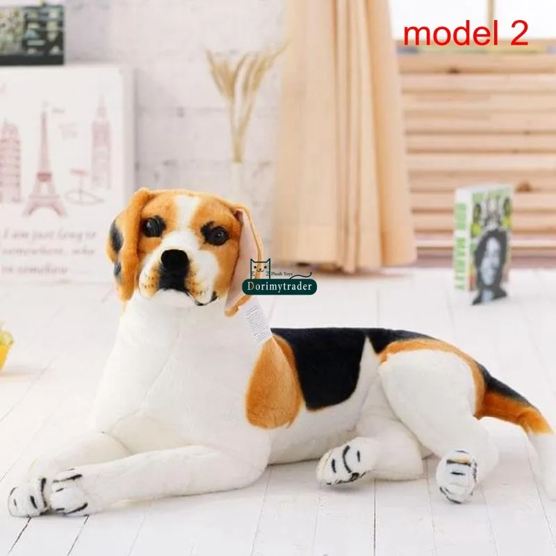 Dorimytrader  35'' 90cm Lovely  Animal Dog Stuffed Large Plush Soft Emulational Dog Toy 2 Models Free Shipping DY60969 (7)