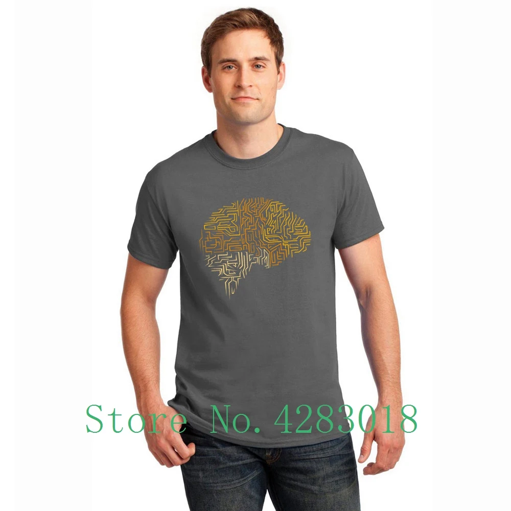 

Neuroscience Superhuman Brain Gift T-Shirt Round Neck Novelty Fitness Men's T Shirt Clothes Homme Big Size Xxxl Awesome Hip Hop
