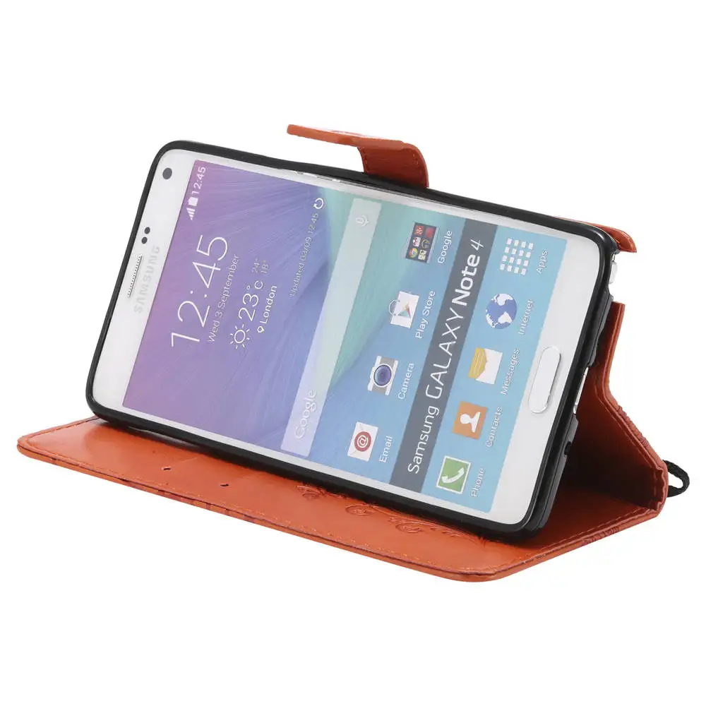 3D чехлы для SAMSUNG Galaxy Note 4 SM N910F N910C N916S N9109W Чехлы С Откидывающейся Крышкой в виде