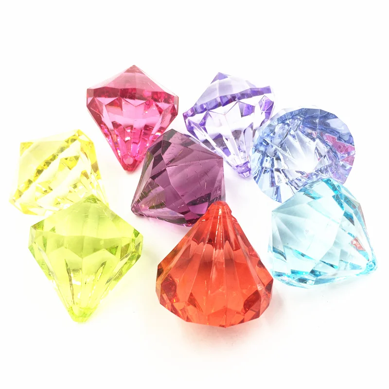 

10Pcs Mixed Transparent Tear Drop Acrylic Pendants Fashion Jewelry DIY Findings 36x31mm