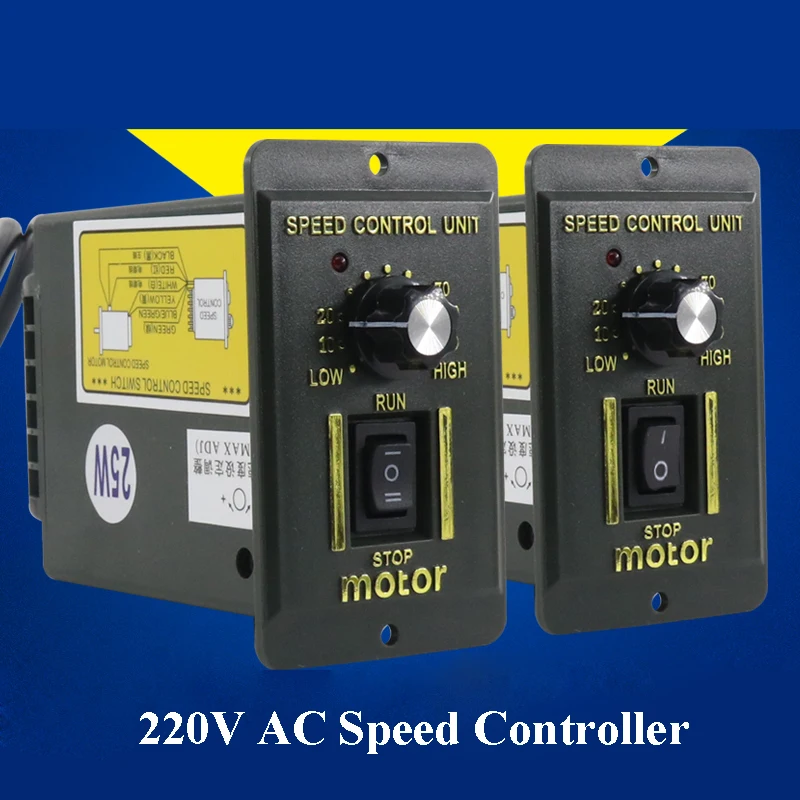 220V AC Speed Governor Motor Controller Speed Regulator CW CCW Rotation
