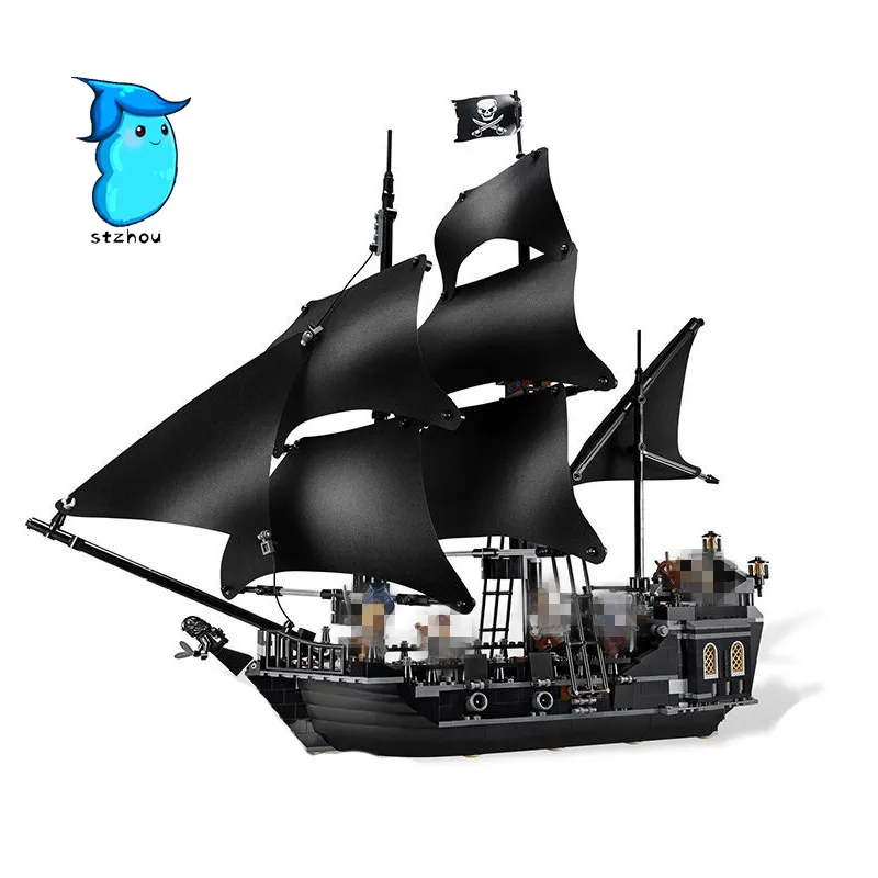 

StZhou Lepin The Black Pearl Ship 804Pcs Bricks Set Pirates of the Caribbean Building Blocks Toys For Children Compatible