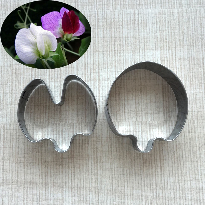 Aliexpress.com : Buy 2 pcs/set Pea Flowers Cutter Sets ...