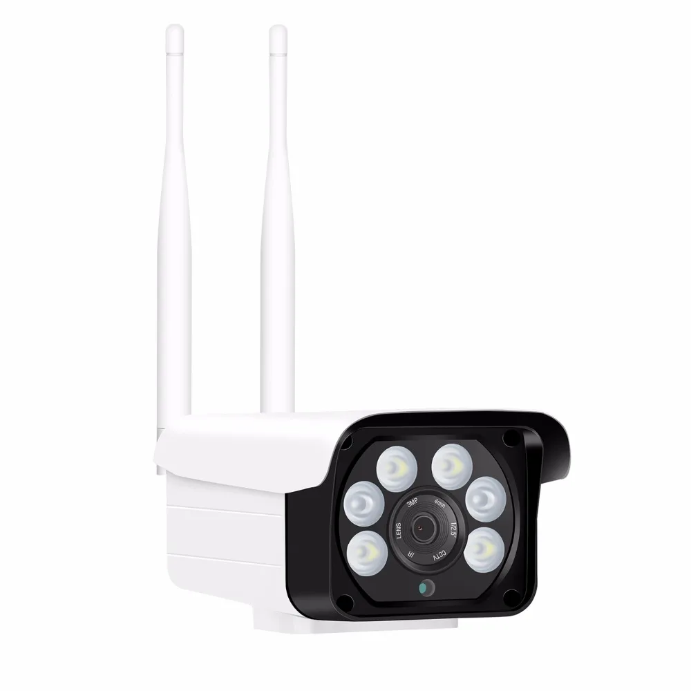 

BESDER Dual Light Source 1080P Outdoor Wifi Security IP Camera With Dual Light Type (IR LED*2+White LED*4) Support Two-way Audio