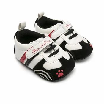 

Baby Boys Girls Breathable Shoes Striped Print Anti-Slip Shoes Sneakers Soft Soled Shoes for 3M-12M New