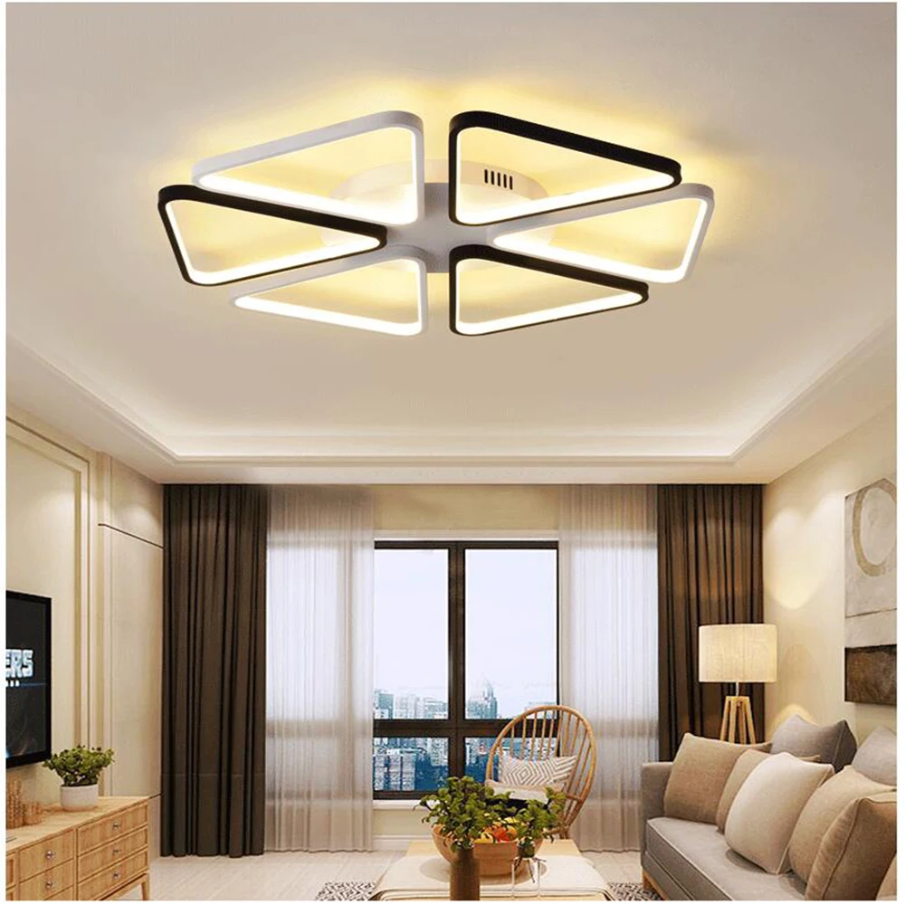 

Remote led ceiling lights Modern for bedroom dimmer ceiling lamps acrylic aluminum body light fixture for 8-35square meters