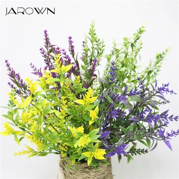 

JAROWN Artificial Plants Fake Plastic Lavender 7 Branch Simulation Plastic Flower Bouquet For Wedding Home Party Decoration